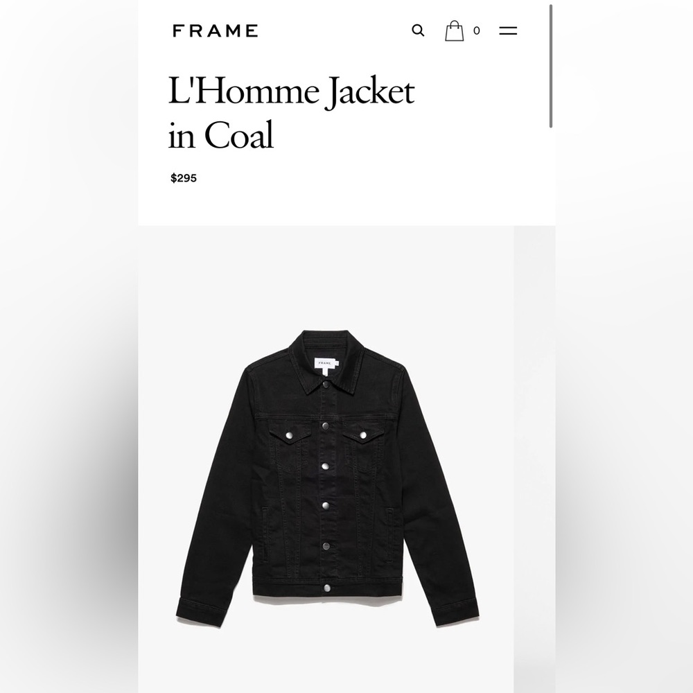 Frame Black Denim Jacket